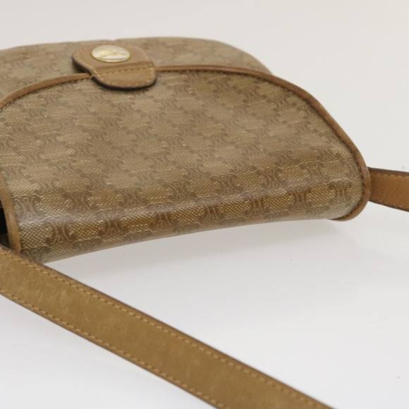 CELINE Macadam Canvas Shoulder Bag Beige Auth 29662 - Picture 6 of 16